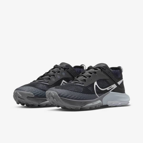 Women's Nike Air Zoom Terra Kiger 8 Trail Running Shoes Black / Dark Grey / Platinum | NK251ZEF