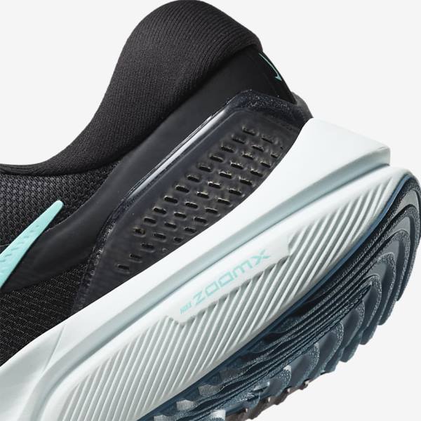 Women's Nike Air Zoom Vomero 16 Road Running Shoes Black / Light Turquoise / Green | NK153RYL