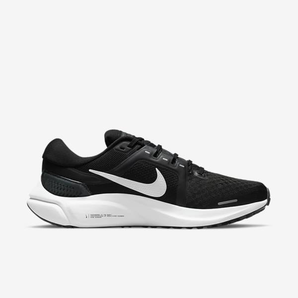 Women's Nike Air Zoom Vomero 16 Road Running Shoes Black / Dark Grey / White | NK423XYA