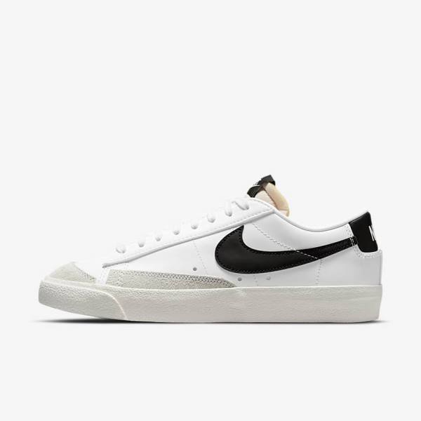 Women\'s Nike Blazer Low 77 Sneakers White / Black | NK683KON