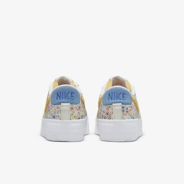 Women's Nike Blazer Low Platform Sneakers Royal / Blue | NK813MAX