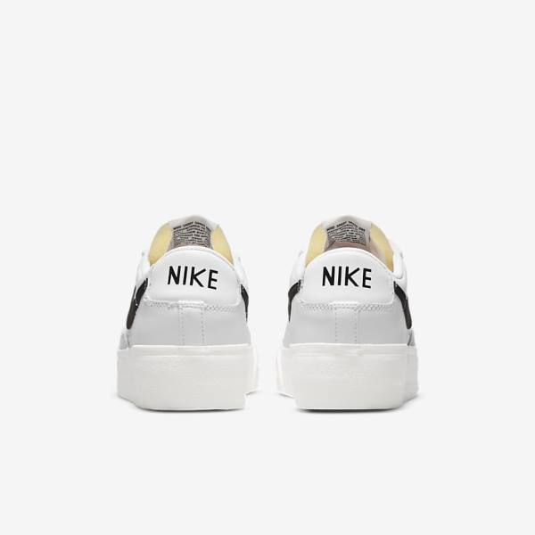 Women's Nike Blazer Low Platform Sneakers White | NK892RXE