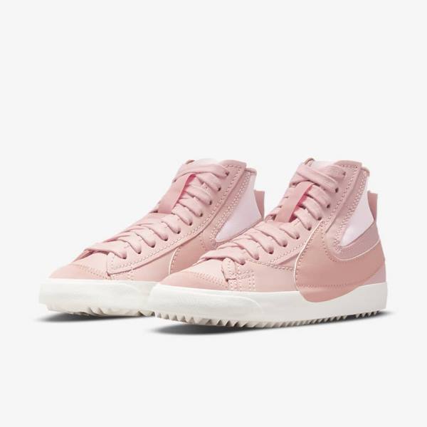 Women's Nike Blazer Mid 77 Jumbo Sneakers Pink / Rose | NK601KRE