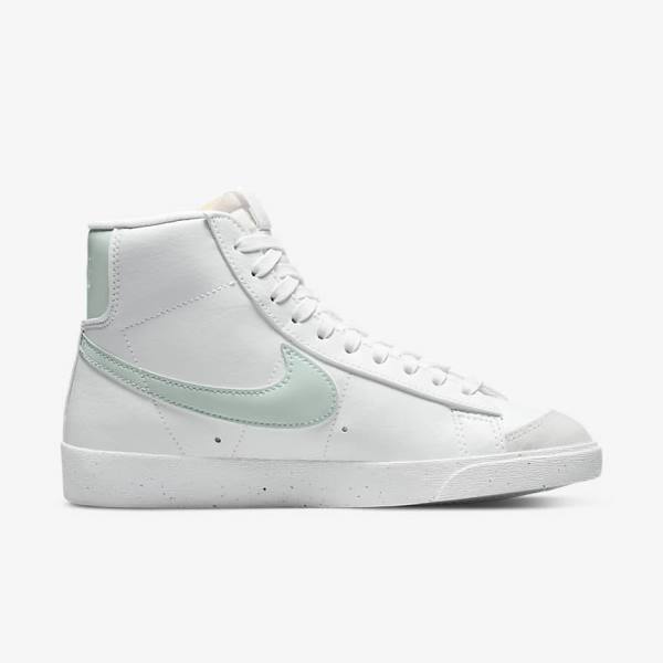 Women's Nike Blazer Mid 77 Next Nature Sneakers White / Green | NK360UPN