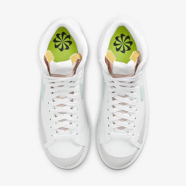 Women's Nike Blazer Mid 77 Next Nature Sneakers White / Green | NK360UPN