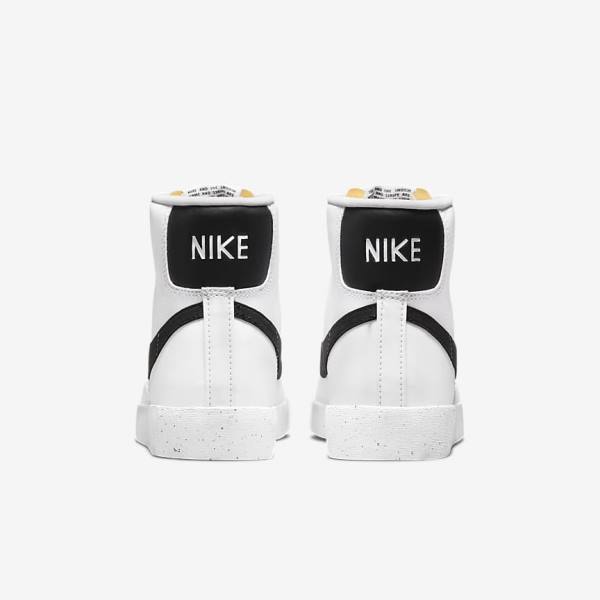 Women's Nike Blazer Mid 77 Next Nature Sneakers White / Black | NK867YRM