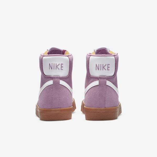 Women's Nike Blazer Mid 77 Sneakers Pink / Brown / Orange / White | NK643PVE