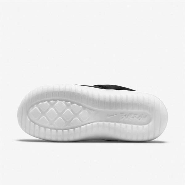 Women's Nike Burrow Slipper Sneakers Black / White | NK065BZC