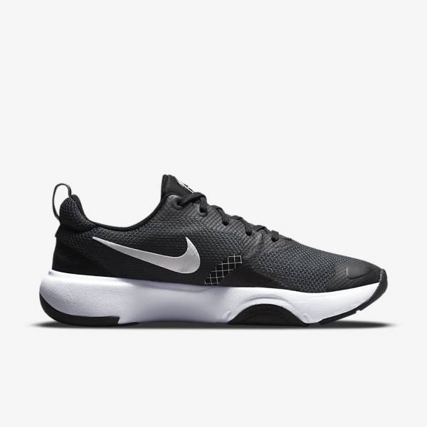 Women's Nike City Rep TR Training Shoes Black / Dark Grey / White | NK758XFJ