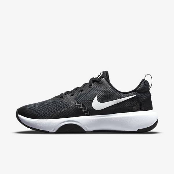 Women\'s Nike City Rep TR Training Shoes Black / Dark Grey / White | NK758XFJ