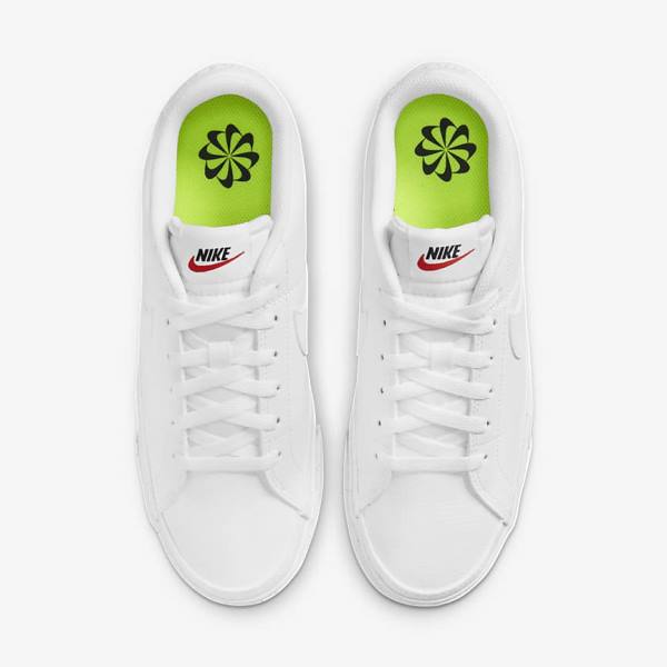 Women's Nike Court Legacy Next Nature Sneakers White / Black / White | NK190ASI