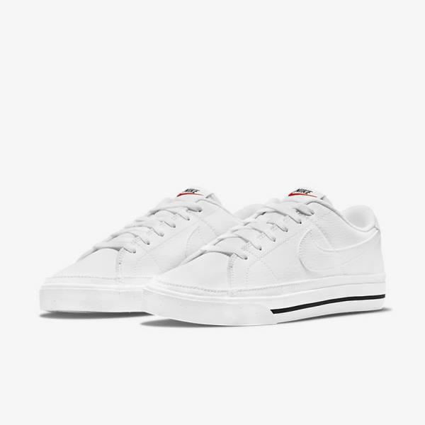 Women's Nike Court Legacy Next Nature Sneakers White / Black / White | NK190ASI