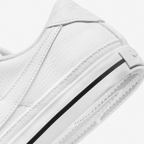 Women's Nike Court Legacy Next Nature Sneakers White / Black / White | NK190ASI