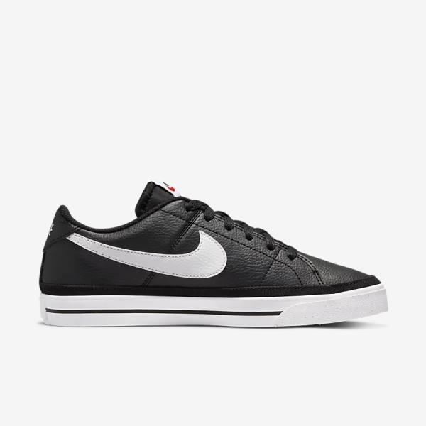 Women's Nike Court Legacy Next Nature Sneakers Black / Orange / White | NK403FDV