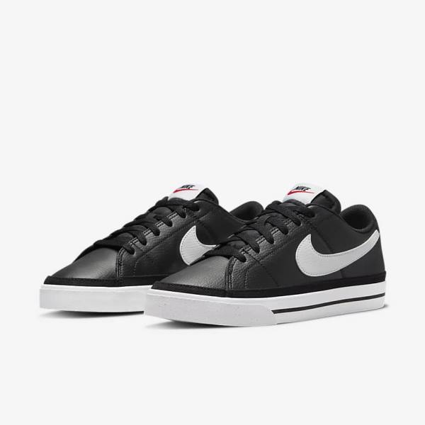 Women's Nike Court Legacy Next Nature Sneakers Black / Orange / White | NK403FDV