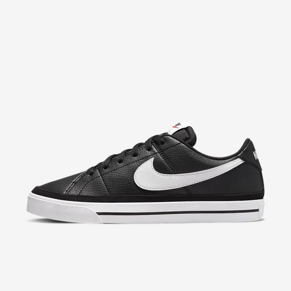 Women\'s Nike Court Legacy Next Nature Sneakers Black / Orange / White | NK403FDV