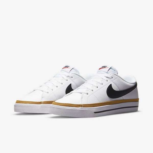 Women's Nike Court Legacy Next Nature Sneakers White / Orange / Black | NK736EGP