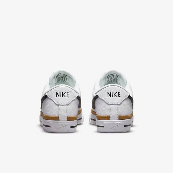 Women's Nike Court Legacy Next Nature Sneakers White / Orange / Black | NK736EGP