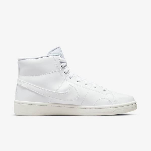 Women's Nike Court Royale 2 Mid Sneakers White | NK463QSK