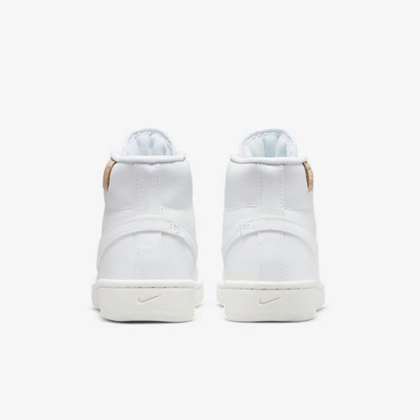 Women's Nike Court Royale 2 Mid Sneakers White | NK463QSK