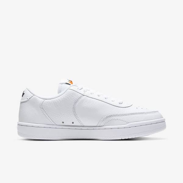 Women's Nike Court Vintage Premium Sneakers White / Orange / Black | NK194PVB