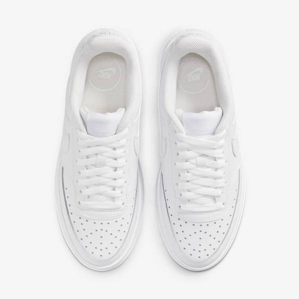 Women's Nike Court Vision Alta Sneakers White | NK342BJS