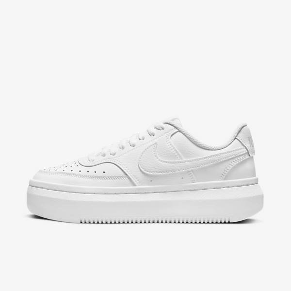 Women\'s Nike Court Vision Alta Sneakers White | NK342BJS