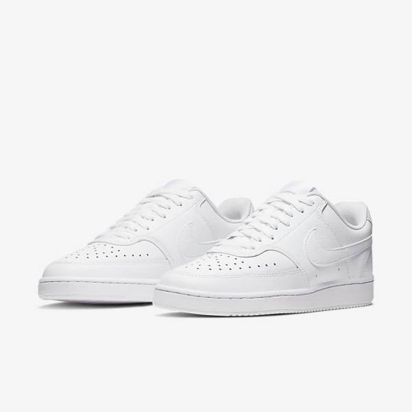 Women's Nike Court Vision Low Sneakers White | NK317UKC