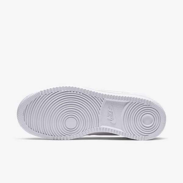 Women's Nike Court Vision Mid Sneakers White | NK287MJT