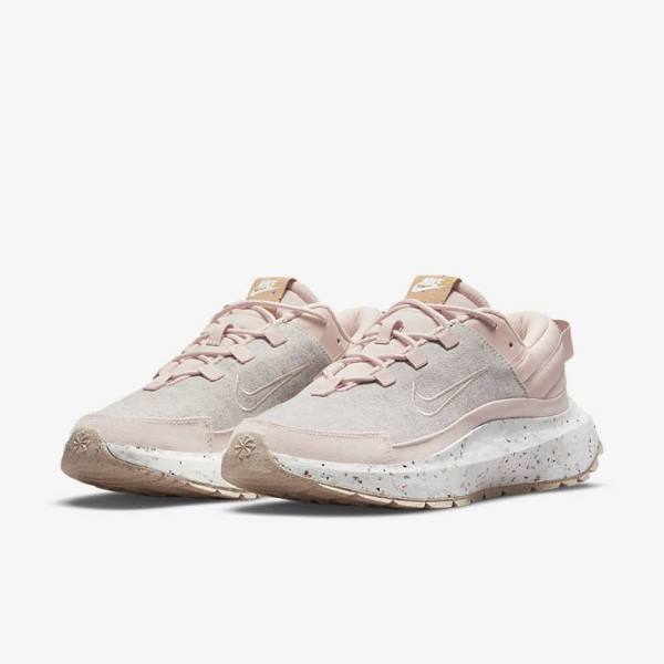 Women's Nike Crater Remixa Sneakers Pink / White / Cream | NK271FRO