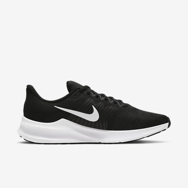 Women's Nike Downshifter 11 Road Running Shoes Black / Dark Grey / White | NK635UTP