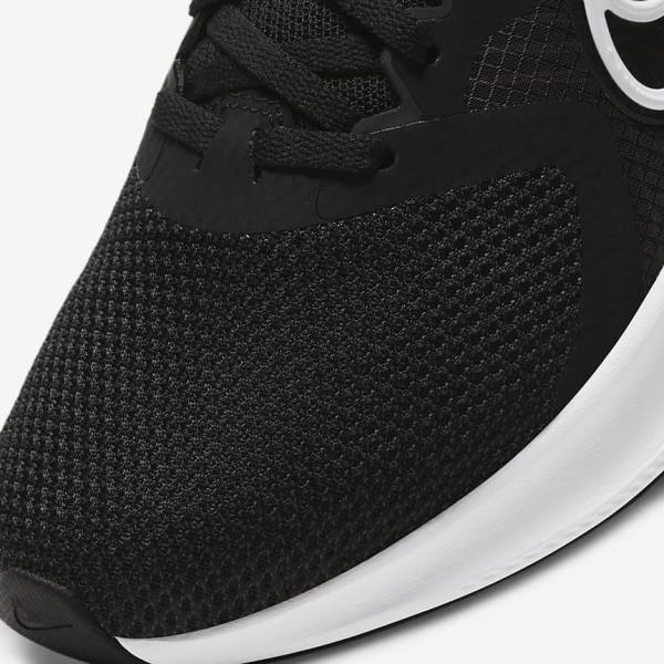 Women's Nike Downshifter 11 Road Running Shoes Black / Dark Grey / White | NK635UTP