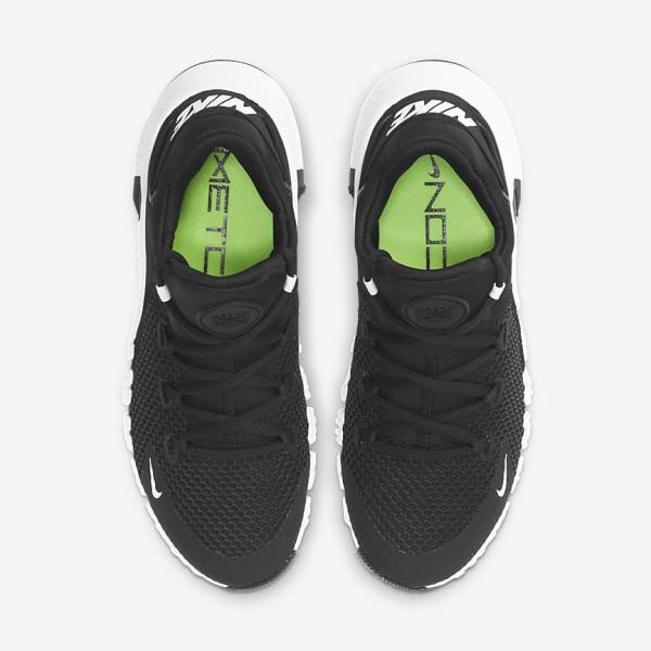 Women's Nike Free Metcon 4 Training Shoes Black / White | NK105LYF