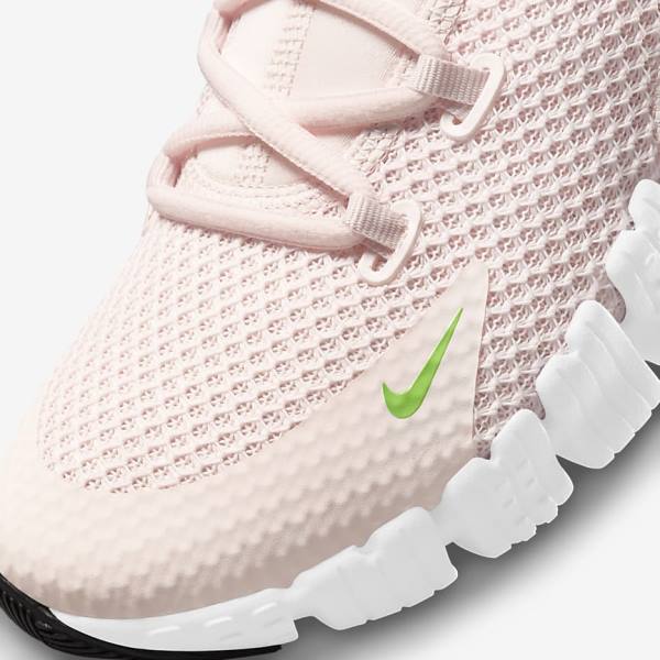 Women's Nike Free Metcon 4 Training Shoes Light Pink / White / Black / Green | NK708LZQ