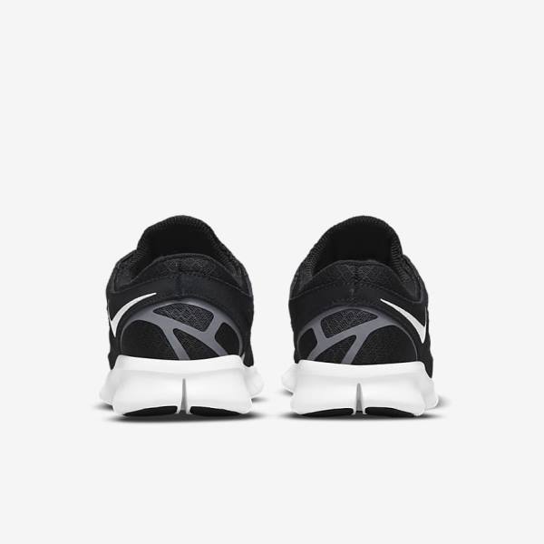 Women's Nike Free Run 2 Sneakers Black / Dark Grey / White | NK627UKS