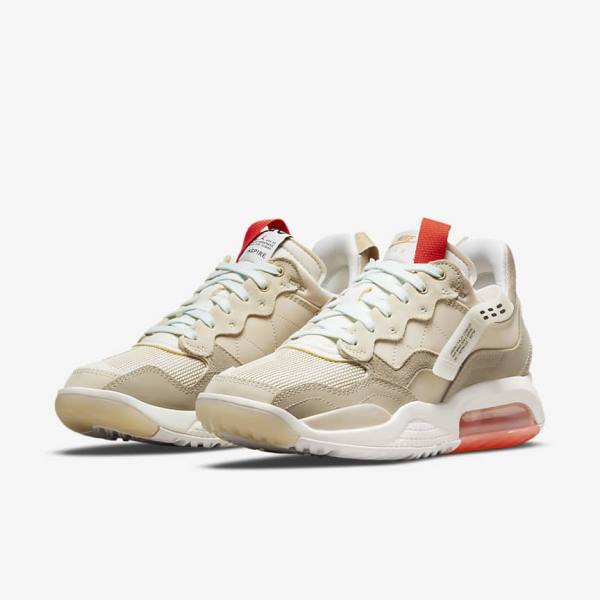 Women's Nike Jordan MA2 Sneakers Khaki / Red | NK473IMU