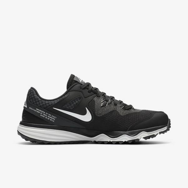 Women's Nike Juniper Trail Trail Running Shoes Black / Dark Grey / White | NK641XUS