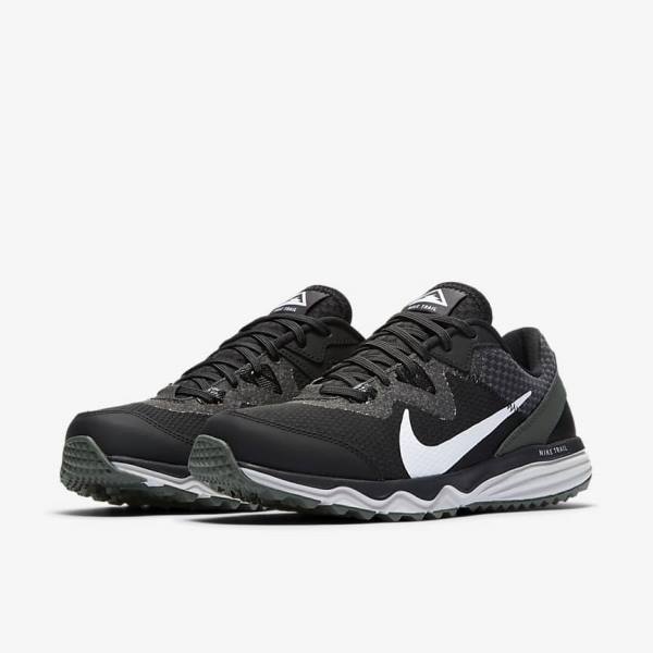 Women's Nike Juniper Trail Trail Running Shoes Black / Dark Grey / White | NK641XUS