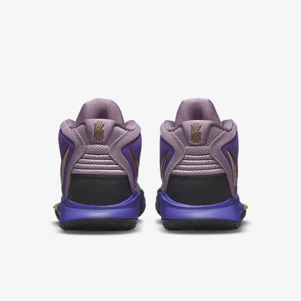 Women's Nike Kyrie Infinity Basketball Shoes Purple / Metal Gold | NK534BGX