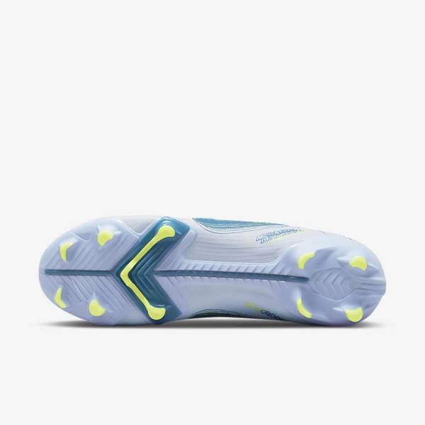 Women's Nike Mercurial Vapor 14 Academy MG Multi-Ground Football Shoes Grey / Light Blue / Blue | NK296ADH