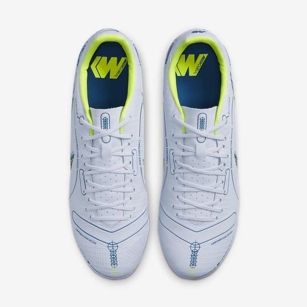 Women's Nike Mercurial Vapor 14 Academy MG Multi-Ground Football Shoes Grey / Light Blue / Blue | NK296ADH