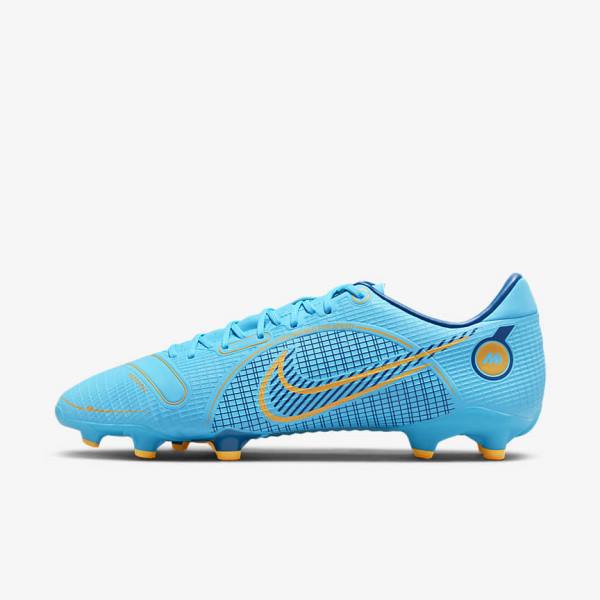 Women\'s Nike Mercurial Vapor 14 Academy MG Multi-Ground Football Shoes Blue / Orange | NK719XZN