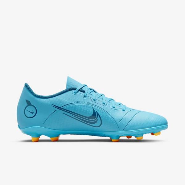 Women's Nike Mercurial Vapor 14 Club MG Multi-Ground Football Shoes Blue / Orange | NK615RUJ