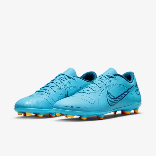 Women's Nike Mercurial Vapor 14 Club MG Multi-Ground Football Shoes Blue / Orange | NK615RUJ