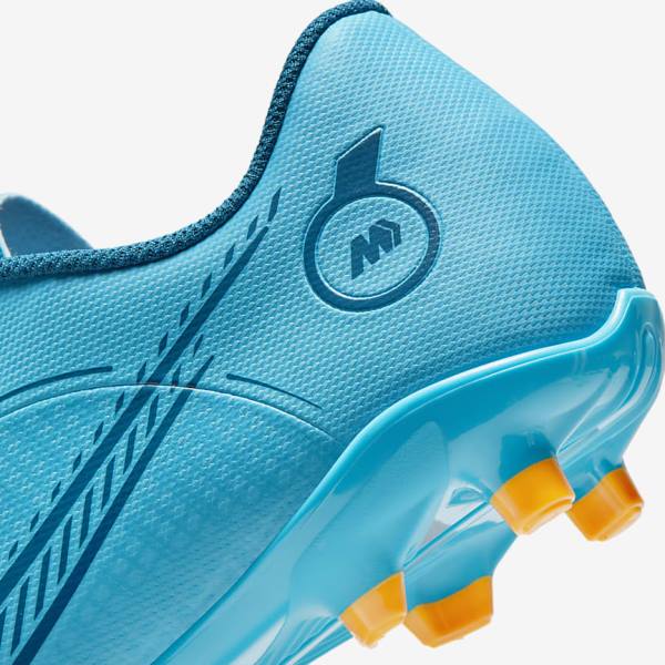 Women's Nike Mercurial Vapor 14 Club MG Multi-Ground Football Shoes Blue / Orange | NK615RUJ