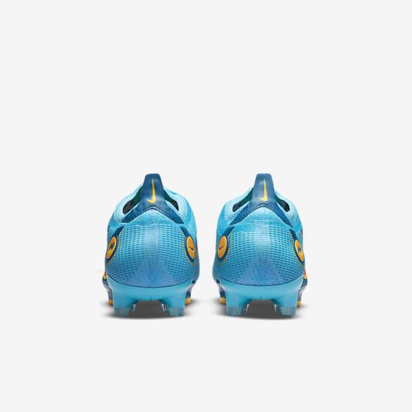 Women's Nike Mercurial Vapor 14 Elite FG Firm-Grounds Football Shoes Blue / Orange | NK892LFT