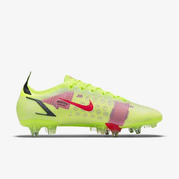 Women's Nike Mercurial Vapor 14 Elite SG-Pro AC Soft-Ground Football Shoes Black / Light Red | NK357WFX