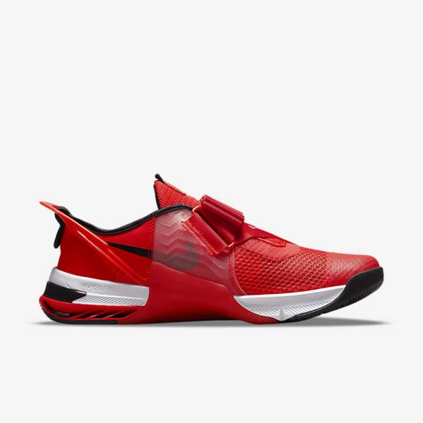 Women's Nike Metcon 7 FlyEase Training Shoes Red / White / Black | NK084CZM