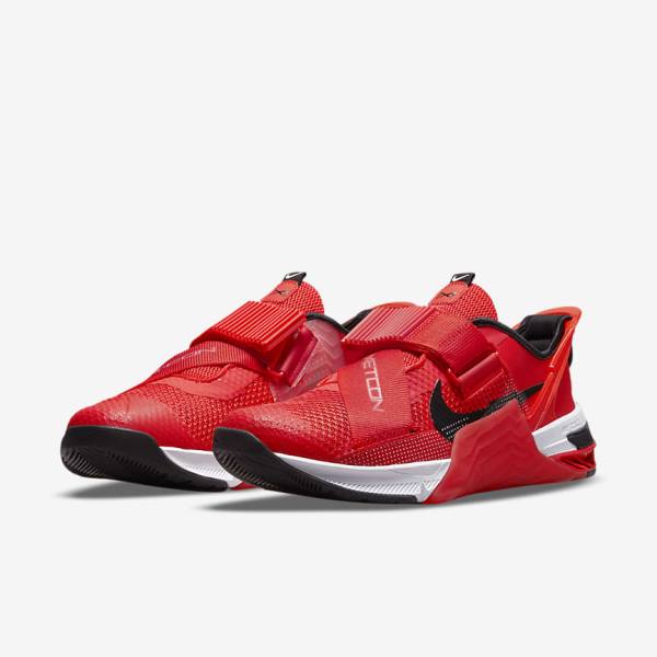 Women's Nike Metcon 7 FlyEase Training Shoes Red / White / Black | NK084CZM