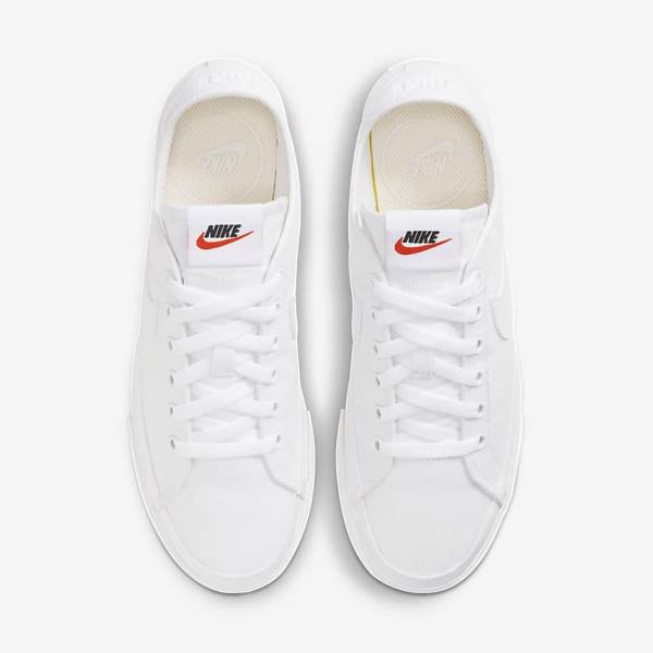 Women's Nike NikeCourt Legacy Canvas Sneakers White | NK104VBU